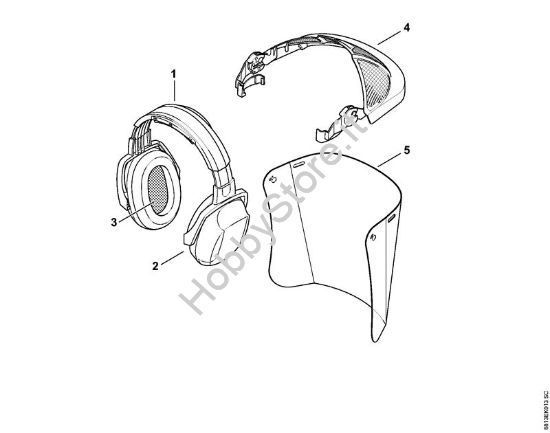 Protezione combinata viso - udito schermo -0565 Protezioni per vista e udito Protezione viso/udito della marca STIHL