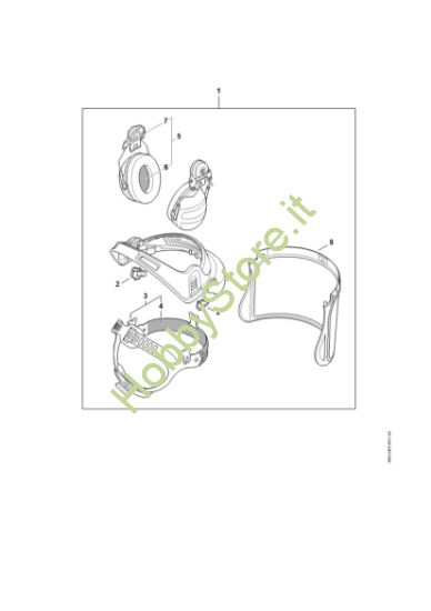Picture of Protezione combinata viso - udito G500 PC Protezione viso/udito G500 PC / ADVANCE GPC 28