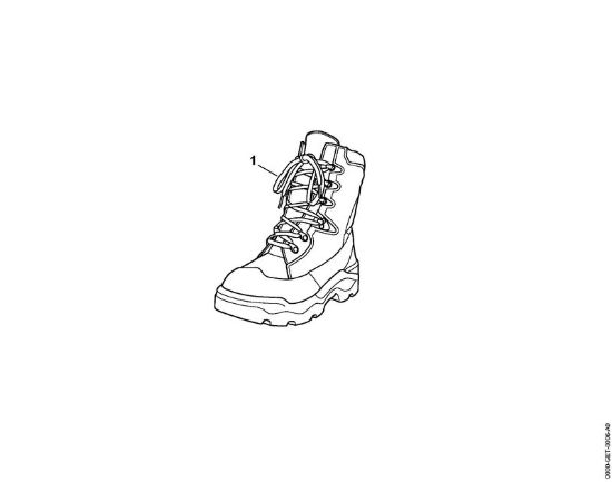 Scarponcini in pelle per motosega FUNCTION Stringhe MS-Stivali in pelle FUNCTION SZ 44 della marca STIHL