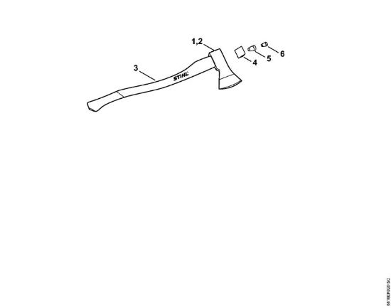 Accetta ILTIS-Canada Attrezzi per spaccare Accetta ILTIS-Canada 800 g della marca STIHL