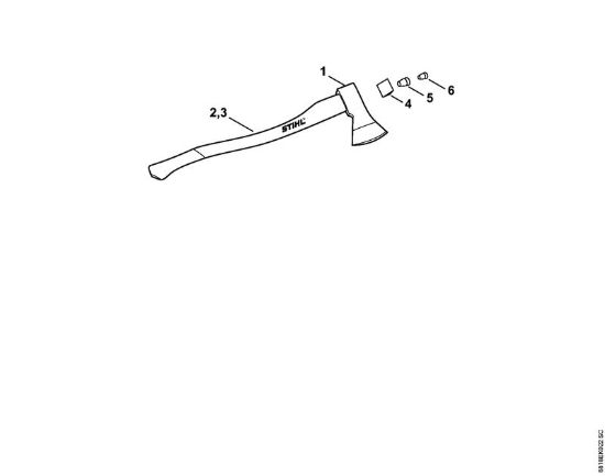 Accetta renana Attrezzi per spaccare Accetta renana 1000 g della marca STIHL