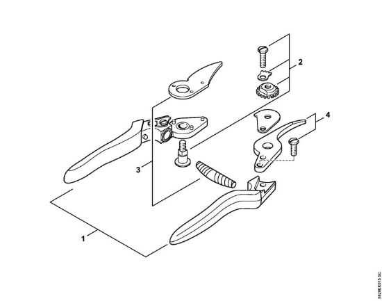 Cesoia da giardinaggio F9 Forbici Cesoia da giardinaggio F9 della marca STIHL
