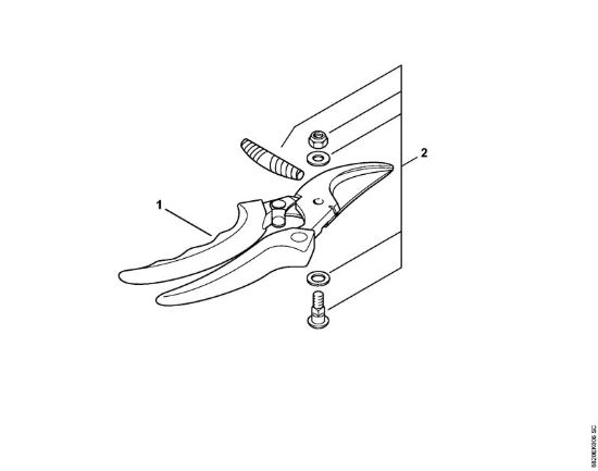 Cesoia da giardinaggio Universal Forbici Cesoia da giardinaggio PG 20 della marca STIHL