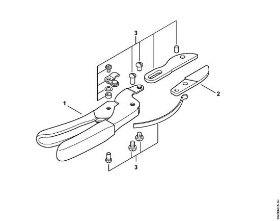 Cesoia da giardinaggio Amboss Forbici Cesoia da giardinaggio PG 25 della marca STIHL