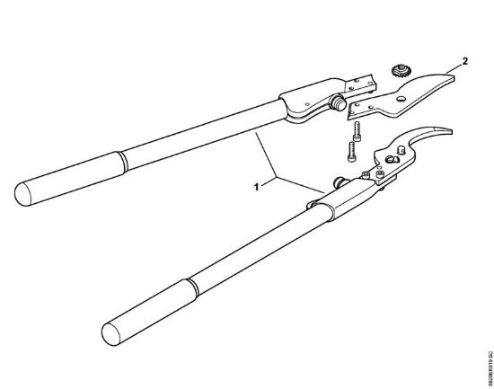 Svettatoio F210-60 Forbici Svettatoio F210A-60 della marca STIHL