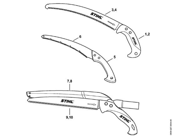 Sega per rami Strumenti manuali Sega per rami PR 33 C della marca STIHL