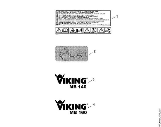 E - Etichetta adesiva MB MB 140 della marca Viking