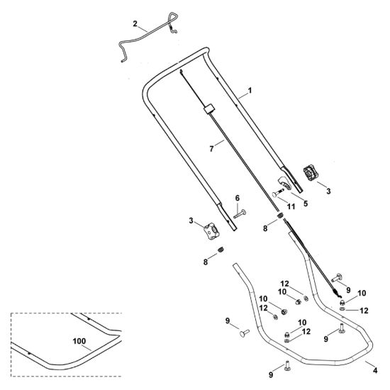 Picture of A - Manubrio MB 2 R