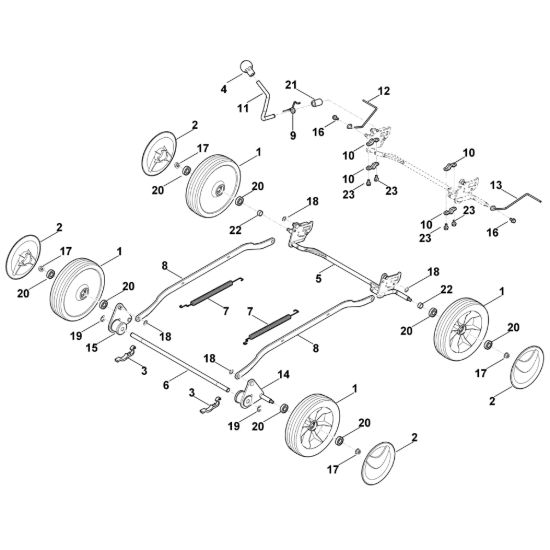 Picture of C - Carrello, impostazione in alto MB 4.0 R