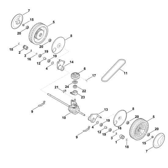Picture of C - Asse anteriore, Cambio MB 4.0 RV