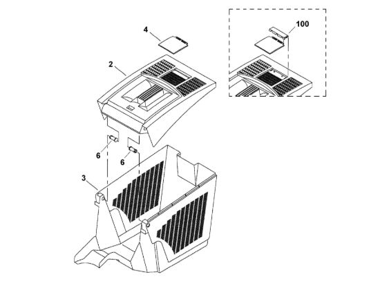 Picture of E - Cesto raccolta erba MB 400 M