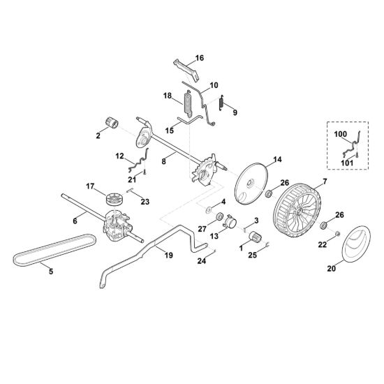 Picture of C - Regolazione altezza asse posteriore MB 448.1 T