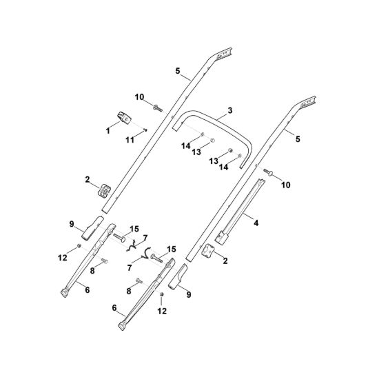 Picture of B - Parte inferiore manubrio MB 545.0 VE