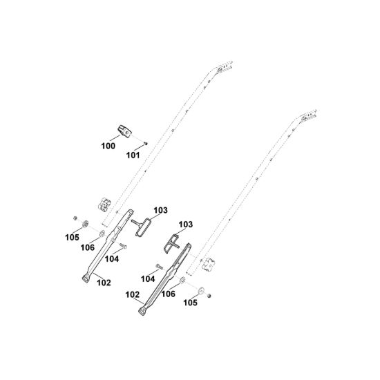 Picture of B1 - Parte inferiore manubrio MB 545.0 VM