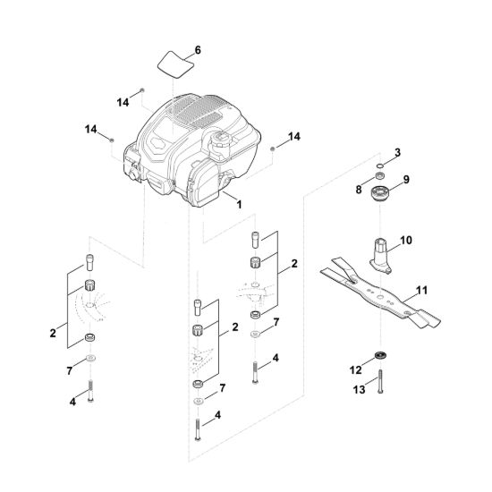 Picture of F - Motore, lama MB 545.1 VM