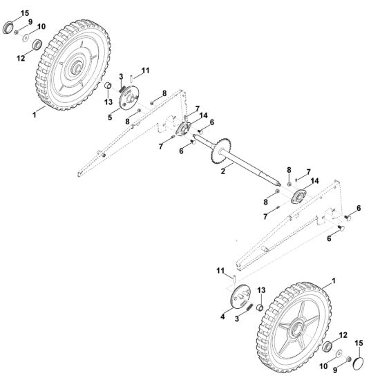 Picture of F - Ruote posteriori MB 6.1 RV