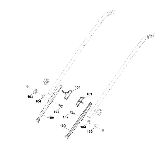 Picture of B1 - Parte inferiore manubrio MB 650.0 KS