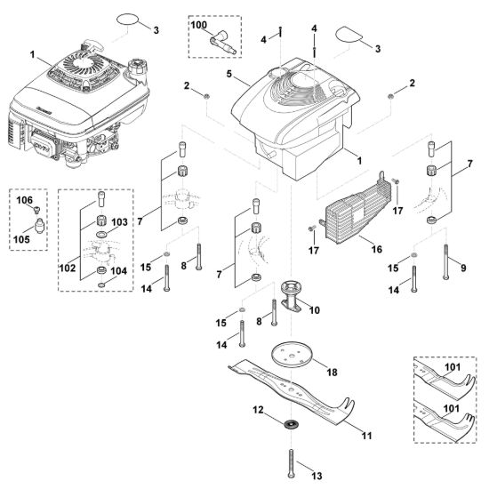 Picture of F - Motore, lama MB 650.0 T