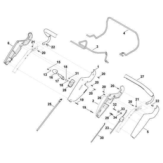 Picture of A - Parte superiore manubrio MB 650.0 V