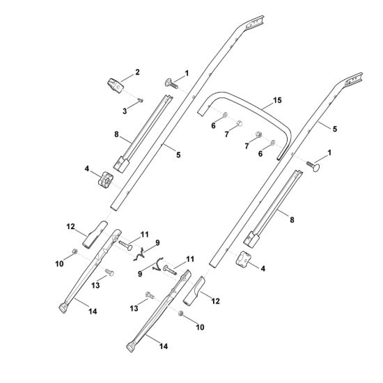 Picture of B - Parte inferiore manubrio MB 650.0 V