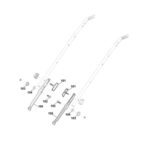 Picture of B1 - Parte inferiore manubrio MB 650.0 V