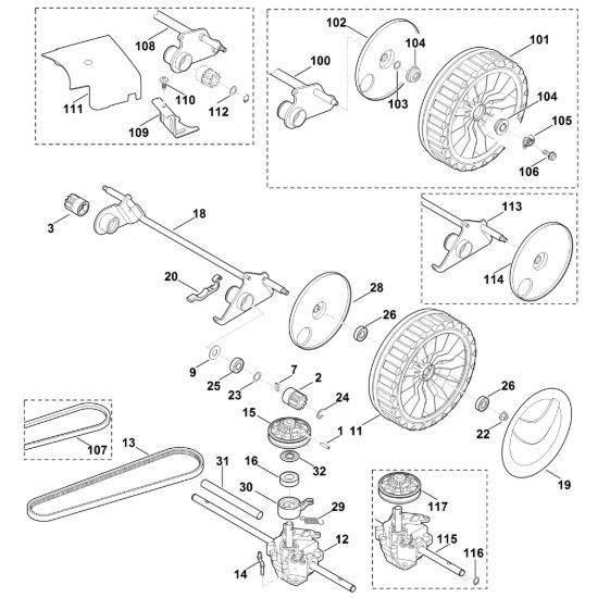 Picture of E - Asse posteriore, cambio MB 650.0 V