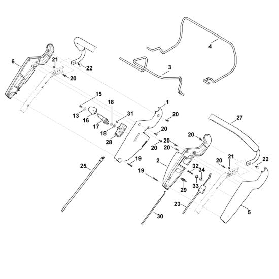 Picture of A - Parte superiore manubrio MB 650.0 VR