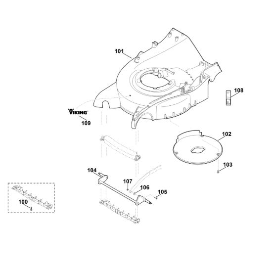 Picture of D1 - Scocca, asse anteriore MB 650.0 VR