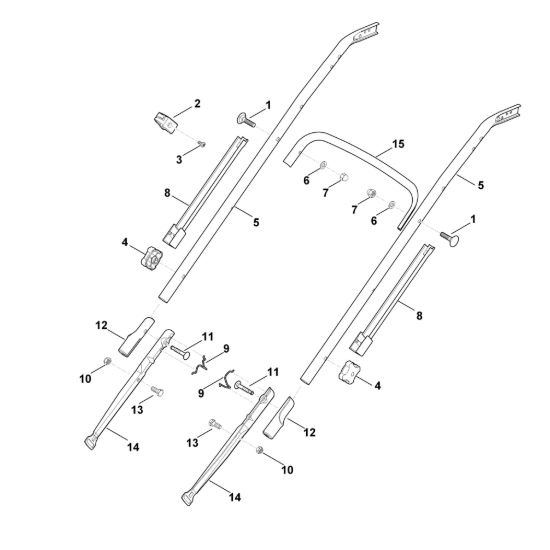 Picture of B - Parte inferiore manubrio MB 650.1 V