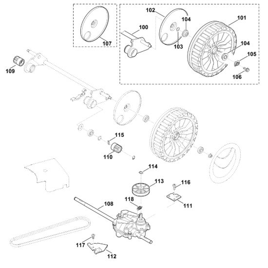 Picture of E1 - Asse posteriore, Trazione MB 655.0 GQ