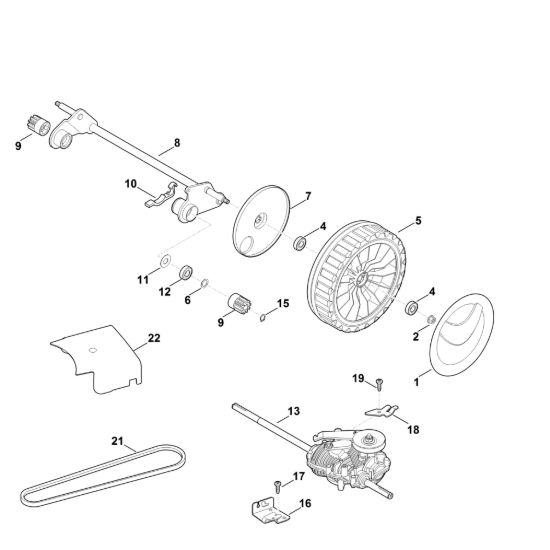 Picture of F - Asse posteriore, Trazione MB 655.0 GS