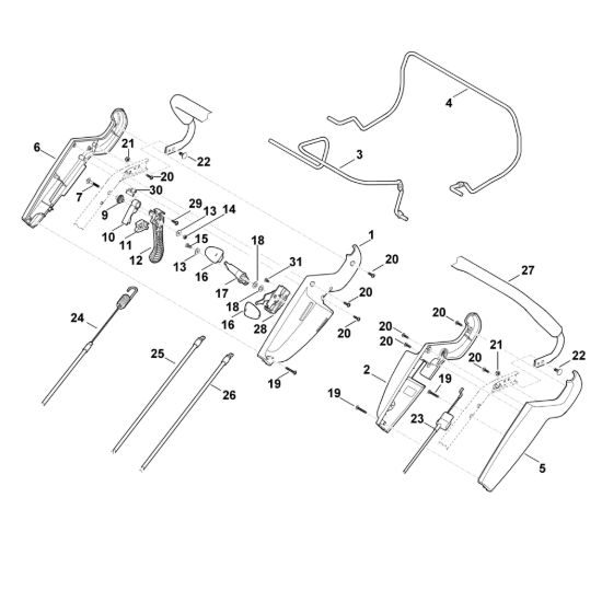 Picture of A - Parte superiore manubrio MB 655.1 GS