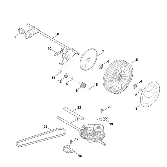 Picture of E - Asse posteriore, Trazione MB 655.1 GS