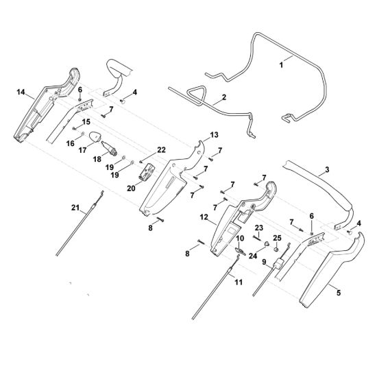 Picture of A - Parte superiore manubrio MB 655.1 VR