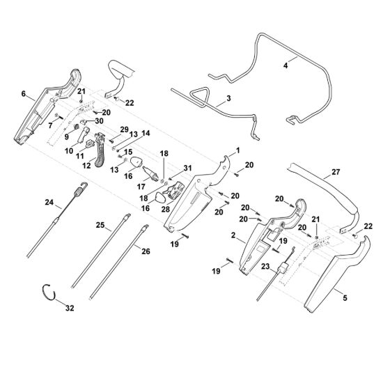 Picture of A - Parte superiore manubrio MB 655.2 RS