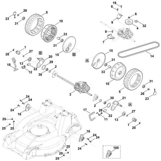 Picture of E - Regolazione altezza posteriore, trazione MB 756.0 GS