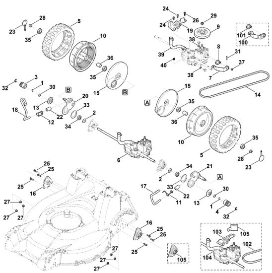 Picture of E - Regolazione altezza posteriore, trazione MB 756.0 YS