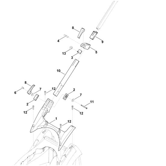 Picture of B - Parte inferiore manubrio ME 339.0 C