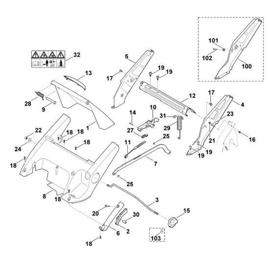 Picture of C - Telaio, regolazione altezza ME 545.0
