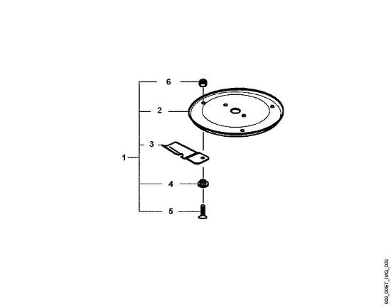 A - Disk Cut 55 Parti accessorie Disk Cut 55 della marca Viking