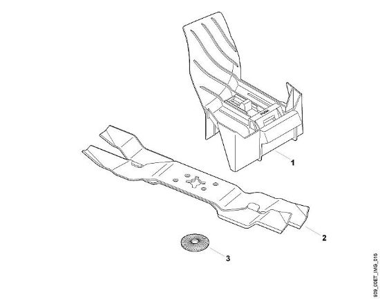 A - Kit mulching Parti accessorie Kit 443 della marca Viking