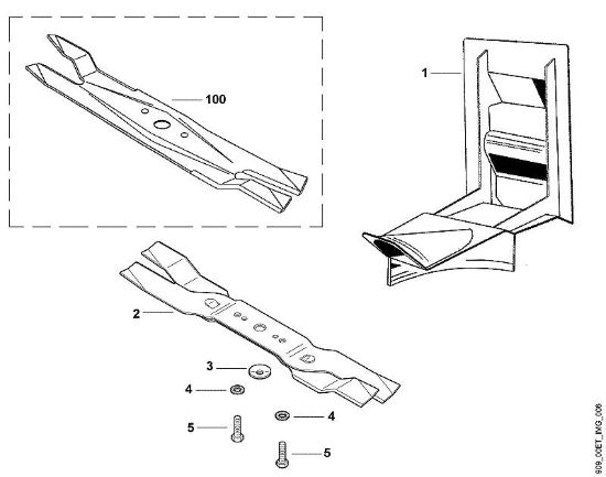 A - Kit mulching Parti accessorie Kit 50 MS della marca Viking