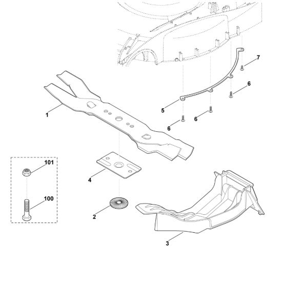 Picture of A - Kit mulching Kit 650