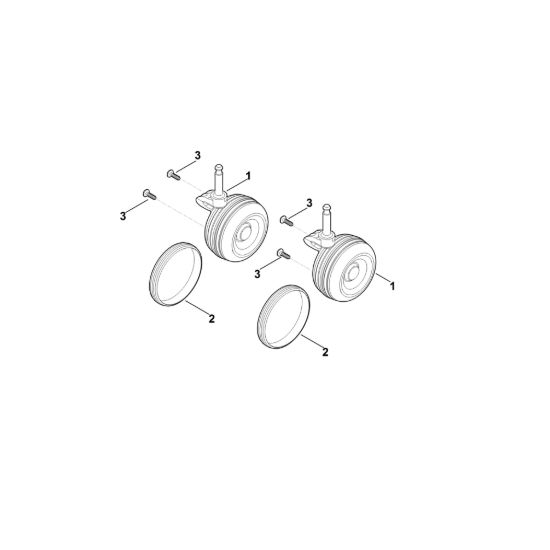 Picture of A - Ruote anteriori pesanti AVS 100 AVS 100