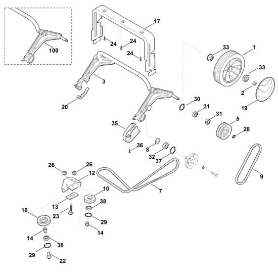 Picture of E - Asse posteriore, Trazione LB 540