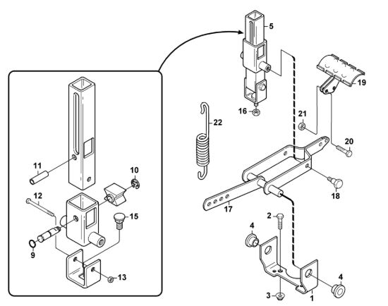 Picture of C - Dispositivo di sollevamento MF 440