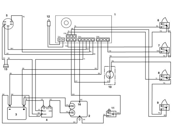 Picture of O1 - Schema elettrico MR 345