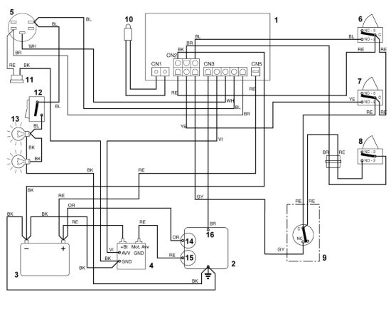 Picture of K1 - Schema elettrico MT 545 L