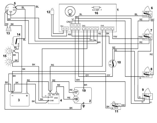Picture of M1 - Schema elettrico MT 585