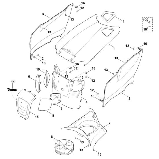 Picture of E - Cofano motore MT 6112.0 C